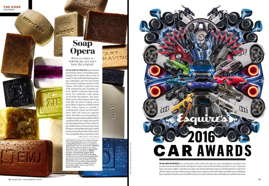 Esquire's 2016 Car Awards Esquire NOVEMBER '16