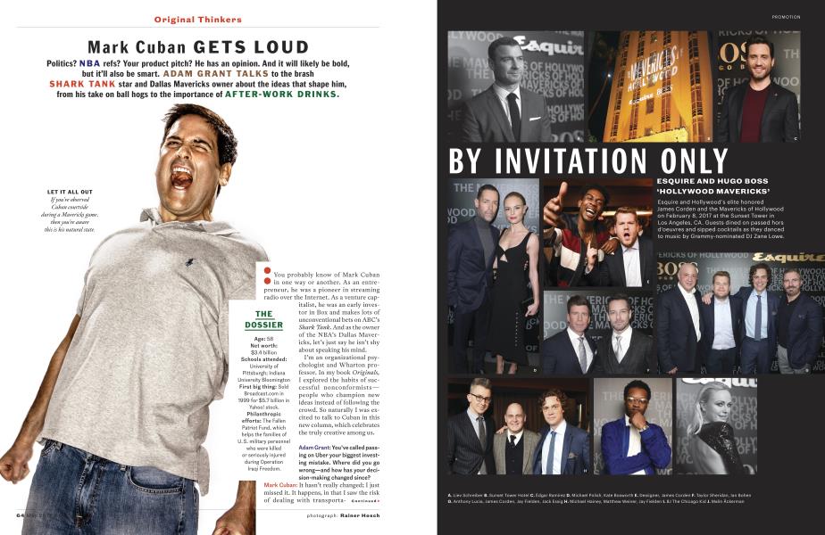 Mark Cuban Gets Loud | Esquire | MAY 2017