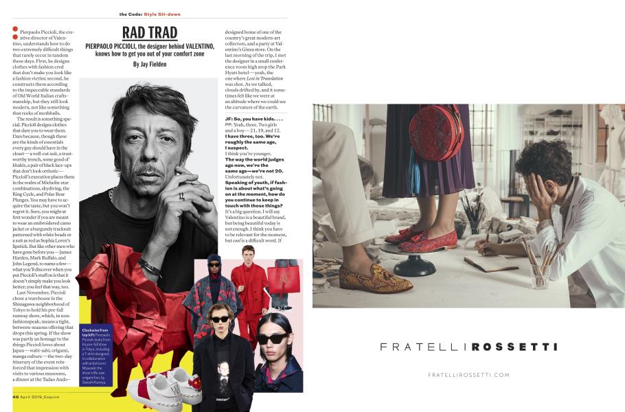 RAD TRAD | Esquire | April 2019