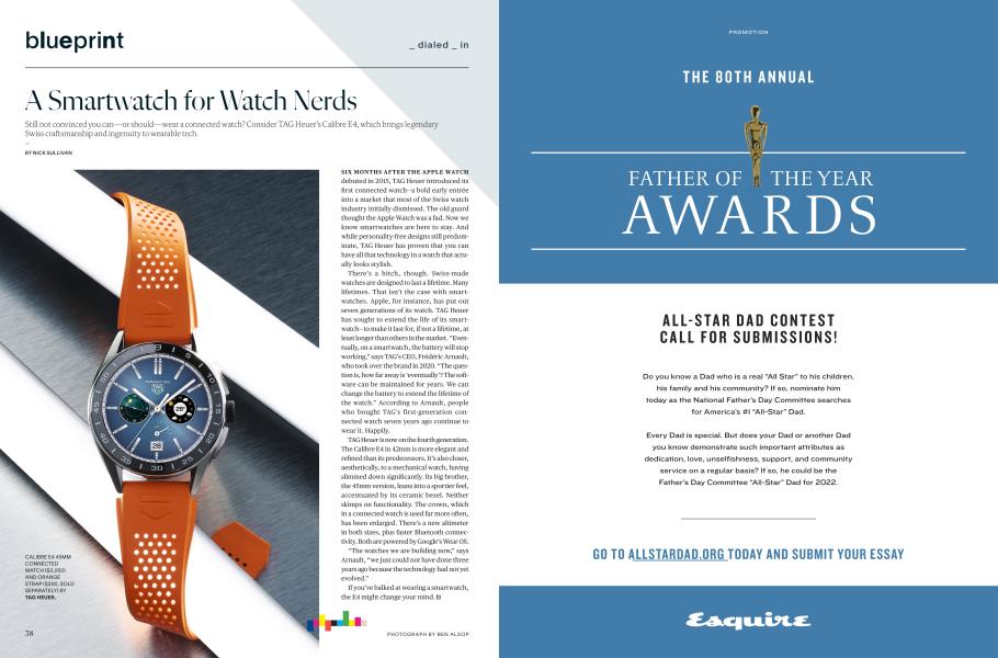 A Smartwatch for Watch Nerds | Esquire | APRIL/MAY 2022