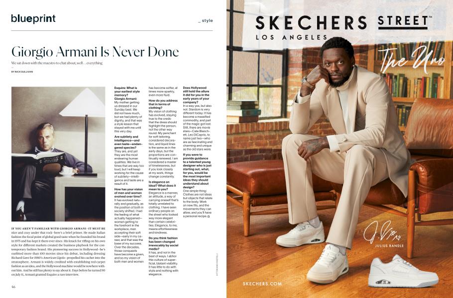 Giorgio Armani Is Never Done