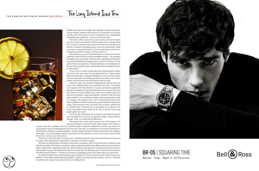 THE ESQUIRE EDITORIAL BOARD ENDORSES: The Long Island Iced Tea